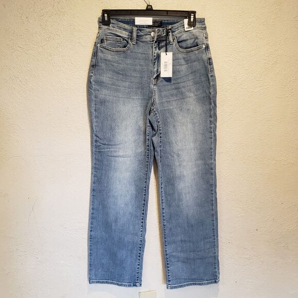 Judy Blue Jeans Womens 11/30  Straight Fit Mid Rise Stretch Denim New - Picture 1 of 9